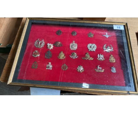  Sale Item:    FRAMED BADGES-MILITARY ETC- (FRAME AF)  Vat Status:   No Vat   Buyers Premium:  This lot is subject to a Buyer