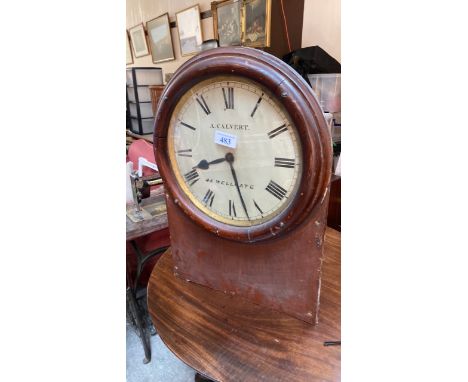  Sale Item:    WALL CLOCK A CALVERT (AF)- FUSEE MOVEMENT  Vat Status:   No Vat   Buyers Premium:  This lot is subject to a Bu