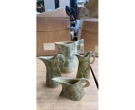 Sale Item:    4 POTTERY JUGS (AF)   Vat Status:   No Vat   Buyers Premium:  This lot is subject to a Buyers Premium of 15% +