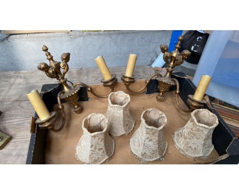  Sale Item:    2 WALL LIGHT FITTINGS   Vat Status:   No Vat   Buyers Premium:  This lot is subject to a Buyers Premium of 15%