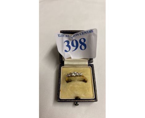  Sale Item:    5 STONE DIAMOND RING SIZE N   Vat Status:   No Vat   Buyers Premium:  This lot is subject to a Buyers Premium 