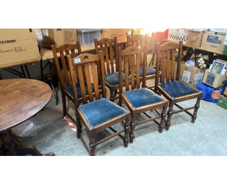  Sale Item:    6 OAK DINING ROOM CHAIRS (AF)   Vat Status:   No Vat   Buyers Premium:  This lot is subject to a Buyers Premiu