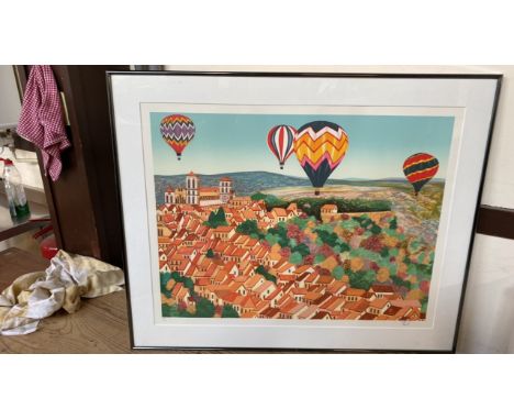  Sale Item:    ORIGINAL LITHOGRAPH 91/200 FANCH LES BALOONS SUR VEZALEY  Vat Status:   No Vat   Buyers Premium:  This lot is 