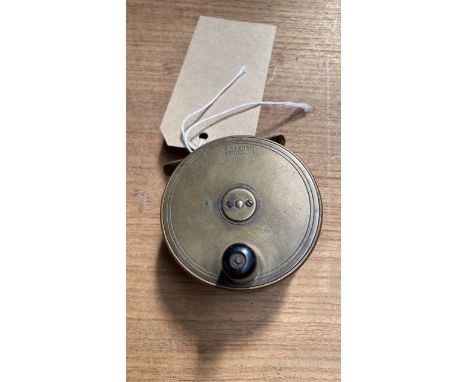  Sale Item:    BRASS FISHING REEL W GARDEN ABERDEEN  Vat Status:   No Vat   Buyers Premium:  This lot is subject to a Buyers 