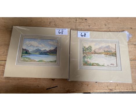  Sale Item:    2 SMALL UNFRAMED W C PAINTINGS S H BAKER  Vat Status:   No Vat   Buyers Premium:  This lot is subject to a Buy