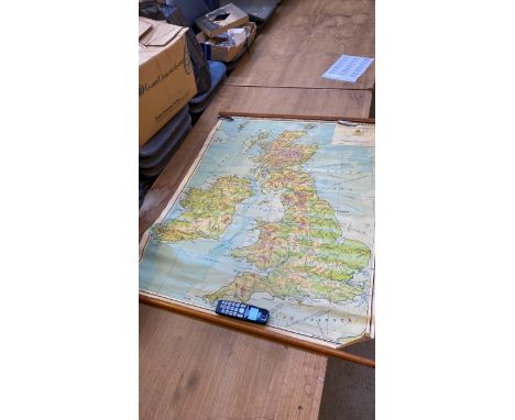  Sale Item:    2 SCROLL MAPS OF THE WORLD (AF)   Vat Status:   No Vat   Buyers Premium:  This lot is subject to a Buyers Prem