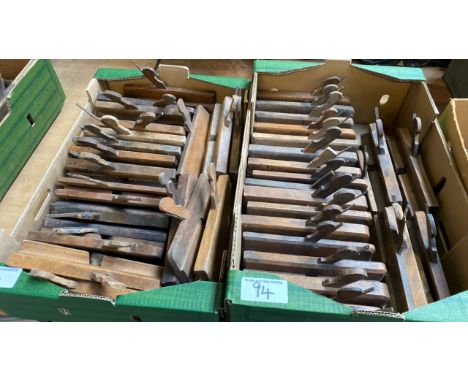  Sale Item:    2 BOXES WOODEN PLANES-SOME NO BLADES (AF)  Vat Status:   No Vat   Buyers Premium:  This lot is subject to a Bu