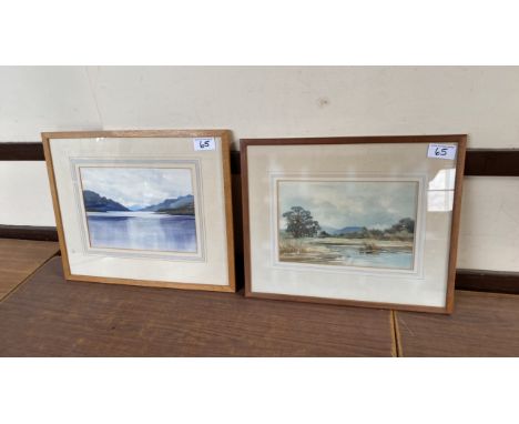 Sale Item:    2 W C PAINTINGS DOROTHY BROWN BACKWATER ON THE SPEY &amp; ANOTHER  Vat Status:   No Vat   Buyers Premium:  Thi