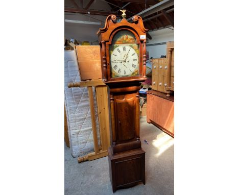  Sale Item:    MAHOG. CASED G F CLOCK WISHAW W MARSHALL (AF)  Vat Status:   No Vat   Buyers Premium:  This lot is subject to 