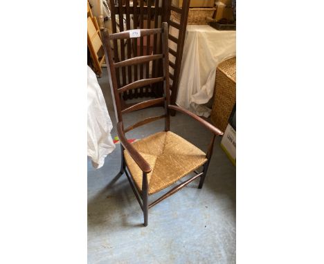  Sale Item:    LADDER BACK CHAIR RATTAN SEAT (AF)  Vat Status:   No Vat   Buyers Premium:  This lot is subject to a Buyers Pr