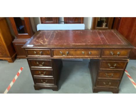  Sale Item:    MAHOGANY REPRO DESK (AF)   Vat Status:   No Vat   Buyers Premium:  This lot is subject to a Buyers Premium of 
