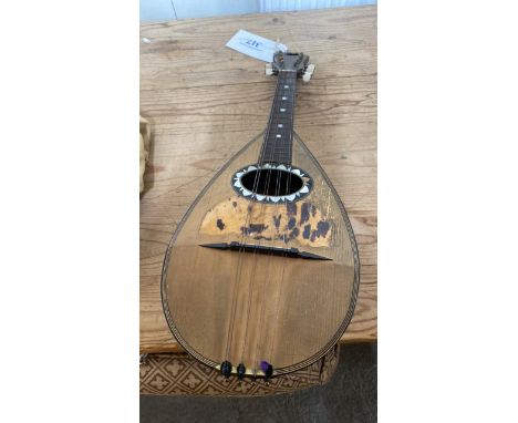  Sale Item:    MANDOLIN DOMENICO ZANONI NAPOLI (AF)  Vat Status:   No Vat   Buyers Premium:  This lot is subject to a Buyers 