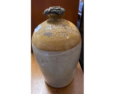  Sale Item:    STONE SMITH &amp; JONES GLASGOW FLAGON (AF)  Vat Status:   No Vat   Buyers Premium:  This lot is subject to a 