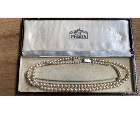  Sale Item:    CASED REAL CULTURED PEARLS   Vat Status:   No Vat   Buyers Premium:  This lot is subject to a Buyers Premium o