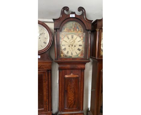  Sale Item:    BOW FRONT LONG CASE CLOCK R CURRER FALKIRK (AF)  Vat Status:   No Vat   Buyers Premium:  This lot is subject t