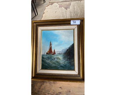  Sale Item:    OIL PAINTING-FYFES IN A STORMY SEA  Vat Status:   No Vat   Buyers Premium:  This lot is subject to a Buyers Pr