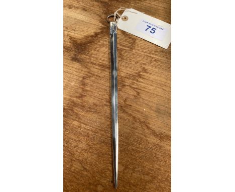  Sale Item:    GEORGIAN SILVER MEAT SKEWER 32.5 CMS LONG  Vat Status:   No Vat   Buyers Premium:  This lot is subject to a Bu