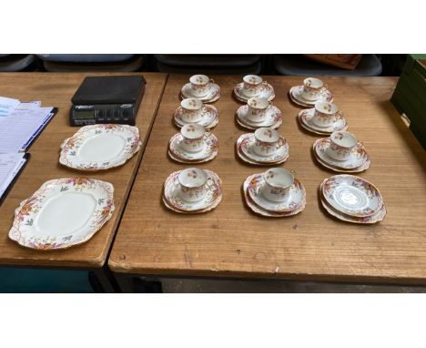  Sale Item:    37 PCE ROYAL ALBERT TEA SET- 1 CUP MISSING  Vat Status:   No Vat   Buyers Premium:  This lot is subject to a B