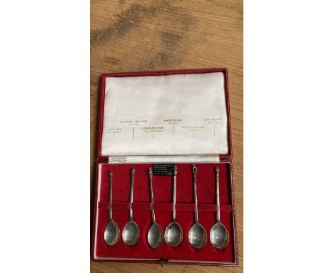  Sale Item:    BOXED SILVER REPRO SPOONS   Vat Status:   No Vat   Buyers Premium:  This lot is subject to a Buyers Premium of