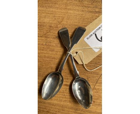  Sale Item:    PAIR ELGIN SILVER TEASPOONS W FERGUSON  Vat Status:   No Vat   Buyers Premium:  This lot is subject to a Buyer