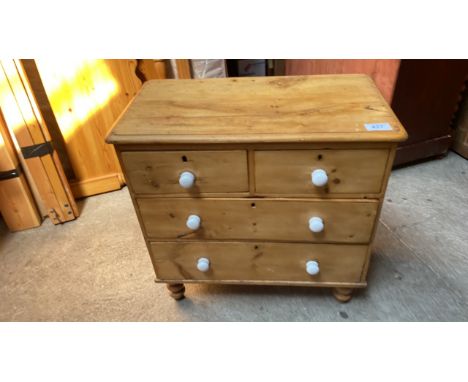  Sale Item:    PINE 2 OVER 2 CHEST DRAWERS (AF)   Vat Status:   No Vat   Buyers Premium:  This lot is subject to a Buyers Pre
