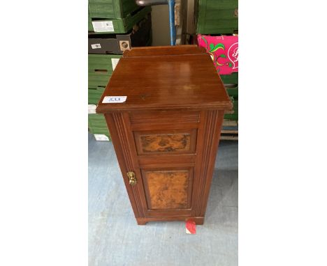  Sale Item:    WALNUT BEDSIDE CABINET (AF)   Vat Status:   No Vat   Buyers Premium:  This lot is subject to a Buyers Premium 