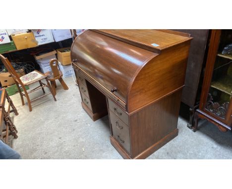  Sale Item:    OAK ROLL TOP DESK (AF)   Vat Status:   No Vat   Buyers Premium:  This lot is subject to a Buyers Premium of 15