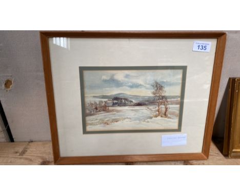  Sale Item:    W C PAINTING- DOROTHY BROWN SNOW SCENE  Vat Status:   No Vat   Buyers Premium:  This lot is subject to a Buyer