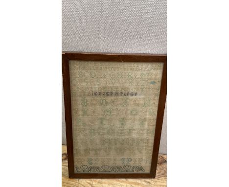  Sale Item:    FRAMED SAMPLER   Vat Status:   No Vat   Buyers Premium:  This lot is subject to a Buyers Premium of 15% + Vat 