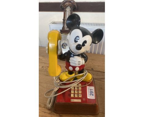  Sale Item:    MICKEY MOUSE TELEPHONE   Vat Status:   No Vat   Buyers Premium:  This lot is subject to a Buyers Premium of 15