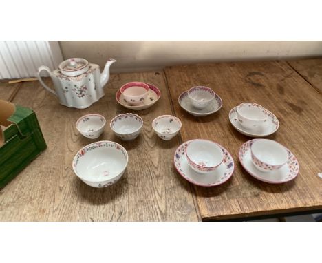  Sale Item:    BOX-EARLY NEWHALL TEAPOT TEA BOWLS ETC (AF)  Vat Status:   No Vat   Buyers Premium:  This lot is subject to a 