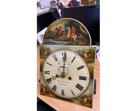  Sale Item:    CONVEX CLOCK DIAL &amp; MOVEMENT T DICKINSON BOSTON  Vat Status:   No Vat   Buyers Premium:  This lot is subje