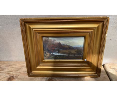  Sale Item:    OIL PAINTING SHEEP BY THE RIVER (AF)  Vat Status:   No Vat   Buyers Premium:  This lot is subject to a Buyers 