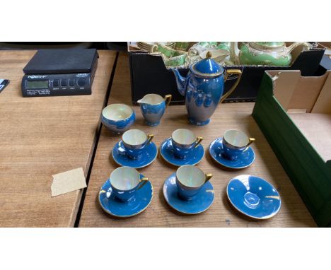  Sale Item:    CARLTON WARE COFFEE SET- ONE CUP MISSING (AF)  Vat Status:   No Vat   Buyers Premium:  This lot is subject to 