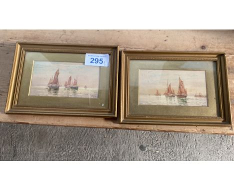  Sale Item:    2 SMALL W C PAINTINGS BOATS BY H H BINGLEY  Vat Status:   No Vat   Buyers Premium:  This lot is subject to a B