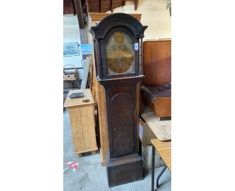  Sale Item:    OAK CASED BRASS DIAL G F CLOCK J MYLNE MONTROSE (AF)  Vat Status:   No Vat   Buyers Premium:  This lot is subj