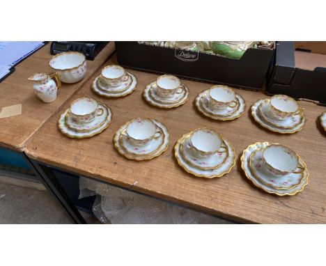  Sale Item:    26 PCE CUPS &amp; SAUCERS SUGAR &amp; CREAM  Vat Status:   No Vat   Buyers Premium:  This lot is subject to a 