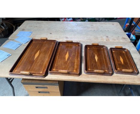  Sale Item:    4 INLAID TRAYS (AF)   Vat Status:   No Vat   Buyers Premium:  This lot is subject to a Buyers Premium of 15% +
