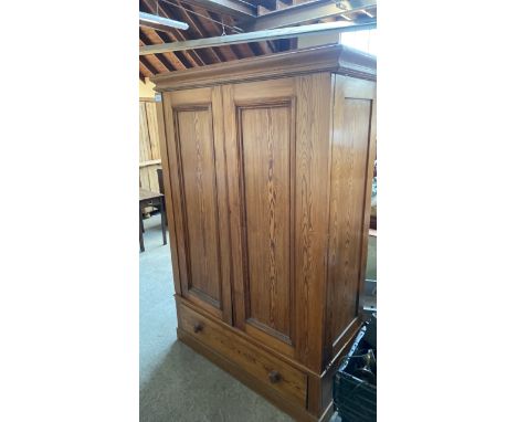  Sale Item:    PITCH PINE WARDROBE (AF)   Vat Status:   No Vat   Buyers Premium:  This lot is subject to a Buyers Premium of 