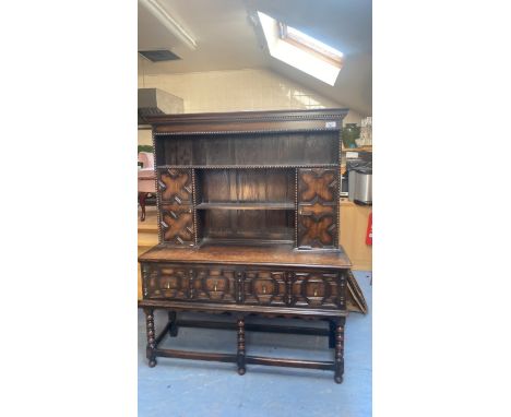  Sale Item:    OAK DRESSER-2 DRAWER BASE (AF)   Vat Status:   No Vat   Buyers Premium:  This lot is subject to a Buyers Premi