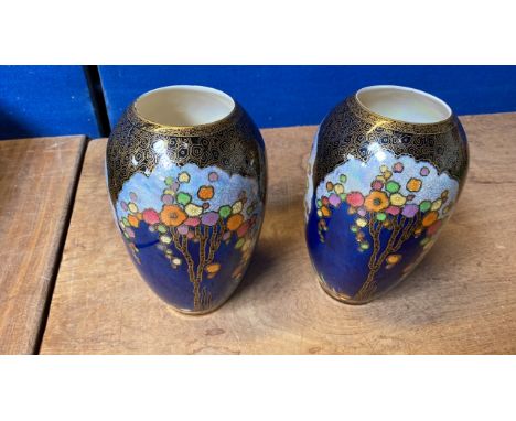  Sale Item:    2 ROYAL CROWN DEVON VASES   Vat Status:   No Vat   Buyers Premium:  This lot is subject to a Buyers Premium of