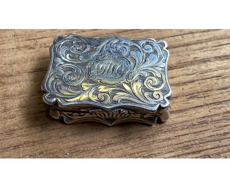 Sale Item:    VICT. SILVER VINAIGRETTE   Vat Status:   No Vat   Buyers Premium:  This lot is subject to a Buyers Premium of 