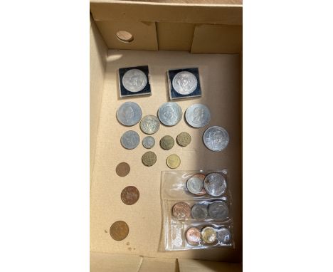  Sale Item:    BOX ASSORTED COINS   Vat Status:   No Vat   Buyers Premium:  This lot is subject to a Buyers Premium of 15% + 