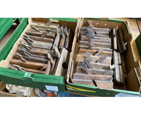  Sale Item:    2 BOXES WOODEN PLANES-SOME NO BLADES (AF)  Vat Status:   No Vat   Buyers Premium:  This lot is subject to a Bu
