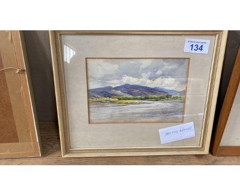  Sale Item:    W C PAINTING- DOROTHY BROWN RIVER &amp; HILL SCENE  Vat Status:   No Vat   Buyers Premium:  This lot is subjec