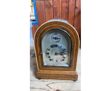  Sale Item:    BURR BRACKET MANTLE CLOCK   Vat Status:   No Vat   Buyers Premium:  This lot is subject to a Buyers Premium of