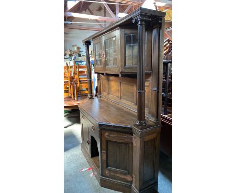  Sale Item:    OAK ARTS &amp; CRAFTS SIDEBOARD (AF)   Vat Status:   No Vat   Buyers Premium:  This lot is subject to a Buyers