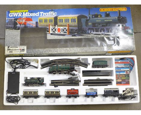 A Hornby Railways GWR mixed Traffic electric train set, R694, also with a King Edward I model locomotive