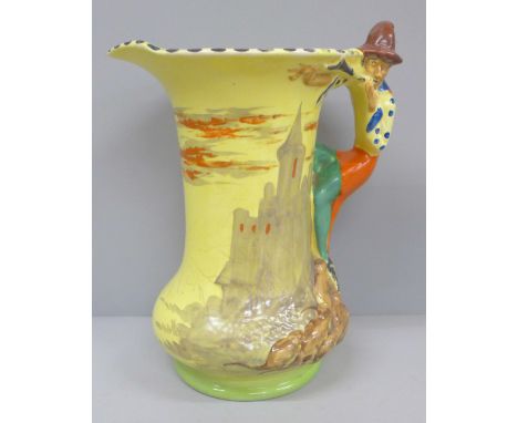 A Burleigh Ware Pied Piper jug, 20cm