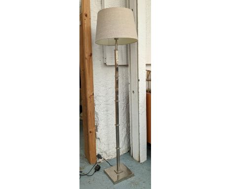 OKA FLOOR LAMP, 160cm H metal with a shade. 